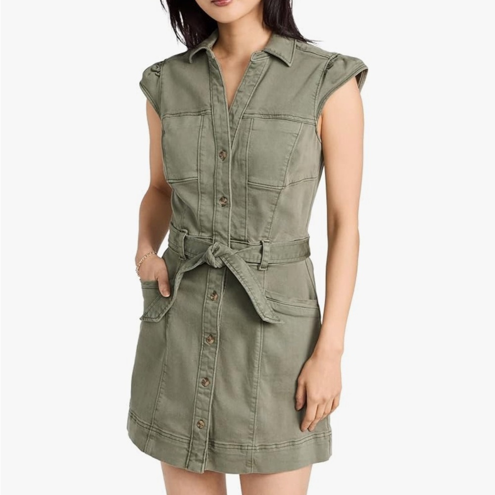 PAIGE Women’s Jaxsyn Dress Vintage Ivy Green Size 4